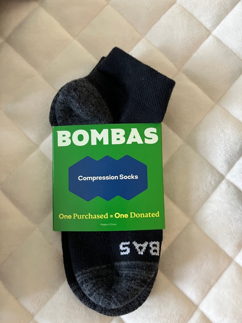 New Bombas Compression Socks Black
Size Small